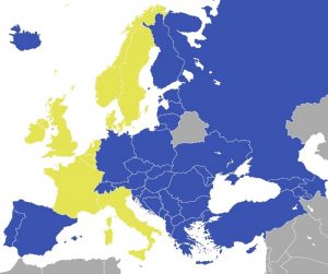 Vijeće Europe - karta